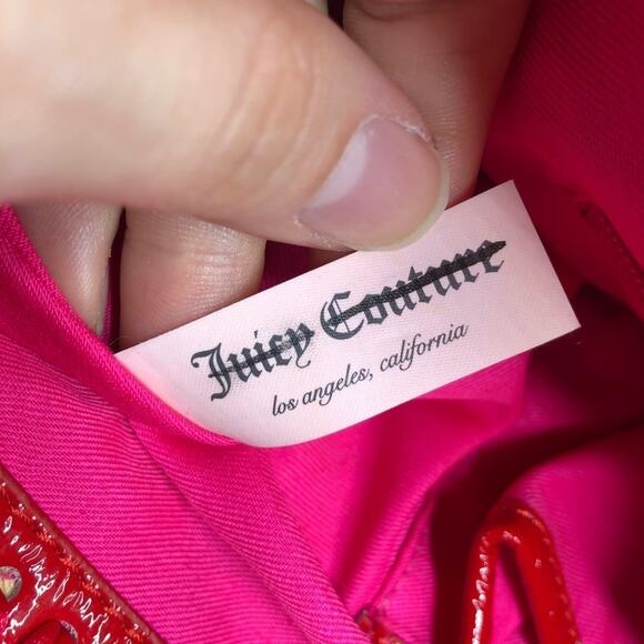 JUICY COUTURE Woven Seagrass Straw Tote Bag Purse Coastal Vacation Beach Charm - Picture 8 of 10